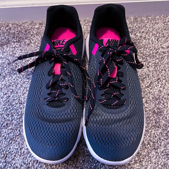 Nike Pink/Grey/Black Running Shoes - Picture 4 of 5